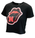 Womens Nebraska Jagger Crop Nebraska Cornhuskers, Nebraska  Ladies Tops, Huskers  Ladies Tops, Nebraska  Ladies T-Shirts, Huskers  Ladies T-Shirts, Nebraska  Ladies, Huskers  Ladies, Nebraska  Short Sleeve, Huskers  Short Sleeve, Nebraska Black Out!, Huskers Black Out!, Nebraska Womens Black Nebraska Mouth Crop Tee Zoozatz, Huskers Womens Black Nebraska Mouth Crop Tee Zoozatz