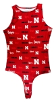 Ladies Nebraska Mosaic Bodysuit Nebraska Cornhuskers, Nebraska  Ladies Tops, Huskers  Ladies Tops, Nebraska Womens Red All Over Nebraska Print Mosaic Bodysuit Concepts Sports, Huskers Womens Red All Over Nebraska Print Mosaic Bodysuit Concepts Sports