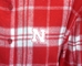 Womens Nebraska Plaid Boyfriend UG Button-Up - AP-E2015