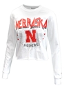 Womens Nebraska Rock Stars LS Crop Tee Nebraska Cornhuskers, Nebraska  Ladies, Huskers  Ladies, Nebraska  Long Sleeve, Huskers  Long Sleeve, Nebraska  Ladies Tops, Huskers  Ladies Tops, Nebraska  Ladies T-Shirts, Huskers  Ladies T-Shirts, Nebraska Womens White Nebraska Rock Stars LS Crop Tee Champion, Huskers Womens White Nebraska Rock Stars LS Crop Tee Champion