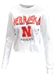 Womens Nebraska Rock Stars LS Crop Tee - AT-G1602