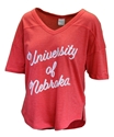 Womens University Of Nebraska Assent Top Nebraska Cornhuskers, Nebraska  Ladies Tops, Huskers  Ladies Tops, Nebraska  Ladies, Huskers  Ladies, Nebraska  Short Sleeve, Huskers  Short Sleeve, Nebraska  Ladies T-Shirts, Huskers  Ladies T-Shirts, Nebraska Womens Red University Of Nebraska Jersey SS V-Neck Tee Chicka-D, Huskers Womens Red University Of Nebraska Jersey SS V-Neck Tee Chicka-D