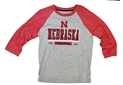 Youth Boys N Nebraska Huskers Raglan Tee Nebraska Cornhuskers, Nebraska  Kids, Huskers  Kids, Nebraska  Youth, Huskers  Youth, Nebraska  Long Sleeve, Huskers  Long Sleeve, Nebraska Youth Boys Heather Grey And Red Nebraska Pops 3/4 Sleeve Raglan Tee Colosseum, Huskers Youth Boys Heather Grey And Red Nebraska Pops 3/4 Sleeve Raglan Tee Colosseum