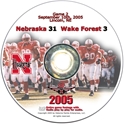 2005 Dvd Wake Forest Husker football, Nebraska cornhuskers merchandise, husker merchandise, nebraska merchandise, nebraska cornhuskers dvd, husker dvd, nebraska football dvd, nebraska cornhuskers videos, husker videos, nebraska football videos, husker game dvd, husker bowl game dvd, husker dvd subscription, nebraska cornhusker dvd subscription, husker football season on dvd, nebraska cornhuskers dvd box sets, husker dvd box sets, Nebraska Cornhuskers, 2005 Wake Forest