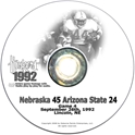 1992 Arizona State Husker football, Nebraska cornhuskers merchandise, husker merchandise, nebraska merchandise, nebraska cornhuskers dvd, husker dvd, nebraska football dvd, nebraska cornhuskers videos, husker videos, nebraska football videos, husker game dvd, husker bowl game dvd, husker dvd subscription, nebraska cornhusker dvd subscription, husker football season on dvd, nebraska cornhuskers dvd box sets, husker dvd box sets, Nebraska Cornhuskers, 1992 Arizona State