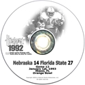 1993 Orange Bowl vs. Florida State Husker football, Nebraska cornhuskers merchandise, husker merchandise, nebraska merchandise, nebraska cornhuskers dvd, husker dvd, nebraska football dvd, nebraska cornhuskers videos, husker videos, nebraska football videos, husker game dvd, husker bowl game dvd, husker dvd subscription, nebraska cornhusker dvd subscription, husker football season on dvd, nebraska cornhuskers dvd box sets, husker dvd box sets, Nebraska Cornhuskers, 1993 Orange Bowl vs. Florida State