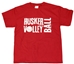 Red Youth Huskers Volleyball Tee - YT-68180